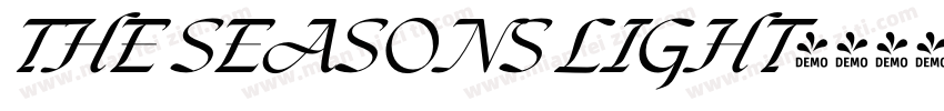 THE SEASONS LIGHT字体转换